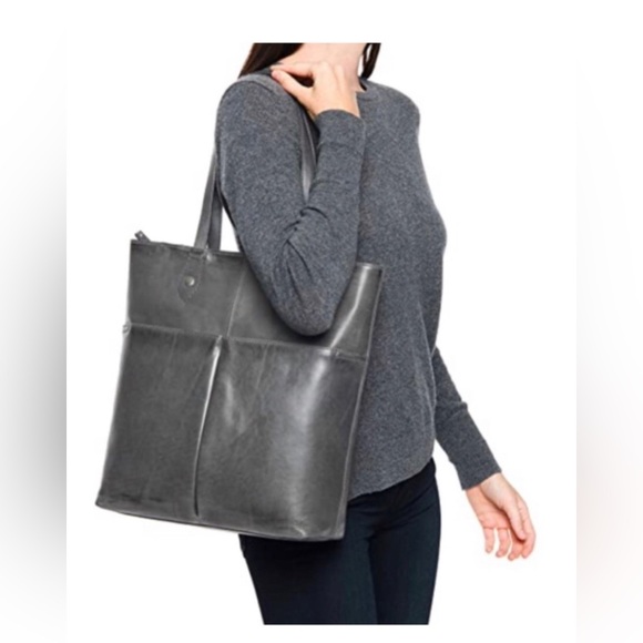 Frye Melissa Leather Simple Tote Shoulder Bag Red  MSRP $348 - Picture 14 of 14